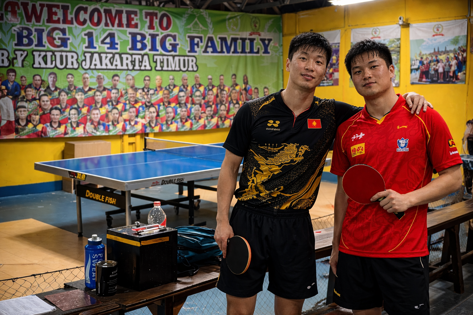 Area bermain tenis meja PTM Saung 14 Cibubur